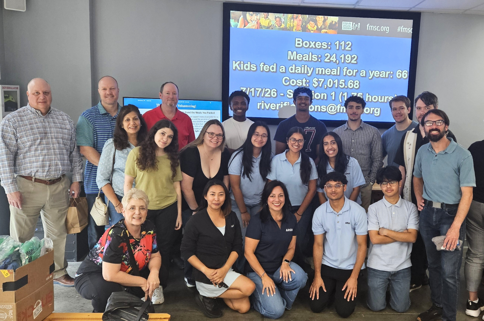 Feed My Starving Children 2026 Intern and Mentor Community Service Event